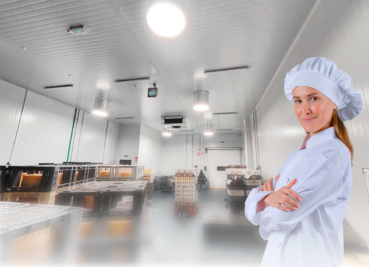 Industria alimentaria con luz natural